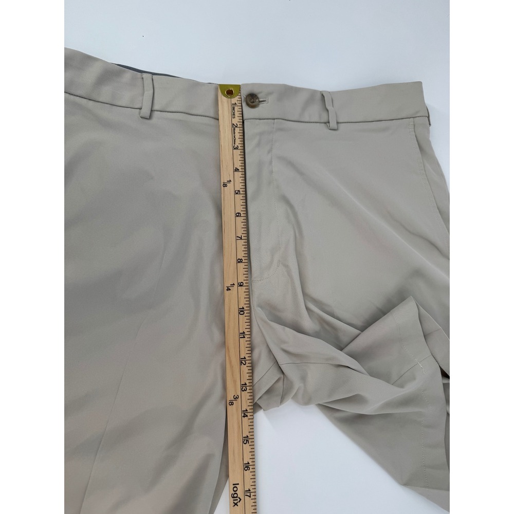Walter Hagen Mens Golf Shorts Khaki Tan Flat Front Performance MGA14411 Size 38 - Picture 7 of 11